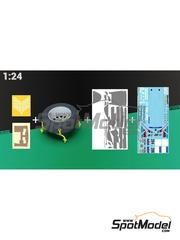 KMP Kool Models Production: Decoracin escala 1/24 - Peugeot 405 Turbo 16 Equipo Peugeot Talbot Sport patrocinado por Pioneer N 204, 206 - Ari Vatanen (FI) + Bruno Berglund (SE), Jacques Bernard 'Jacky' Ickx (BE) + Christian Tarin (FR) - Rally Paris Dakar 1989 - piezas impresas en 3D, mscaras de pintura, calcas de agua, otros materiales y manual de instrucciones - para las referencias de Tamiya TAM24092 y TAM24094