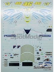 Khaled Models: Decoraci�n escala 1/12 - Yamaha YZR-M1 patrocinado por Gauloises N� 17, 46 - Norifumi 'Norick' Abe (JP), Valentino Rossi (IT) - Campeonato del Mundo de Moto GP 2004 - calcas de agua y NO incluye calcas de sponsors de tabaco - para la referencia de Tamiya TAM14098