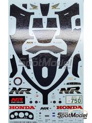 Khaled Models: Decoraci�n escala 1/12 - Honda NR 750 1991 - calcas de agua - para la referencia de Tamiya TAM14060