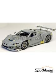 Kitbox PZY Model: Maqueta de coche escala 1/24 - Ferrari 296 GT3 - fotograbados, piezas de resina, piezas de goma, tela de cinturones, calcas de agua, otros materiales y manual de instrucciones