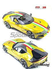 Kitbox PZY Model: Car scale model kit 1/24 scale - Ferrari 12 Cilindri Berlinetta - photo-etched parts, resin parts, rubber parts, seatbelt fabric, water slide decals, other materials and assembly instructions image