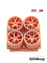 Kitbox PZY Model: Llantas escala 1/24 - BMW M4 GT3 - piezas impresas en 3D - para las referencias de Nunu PN24045 y PN24057 - 4 unidades