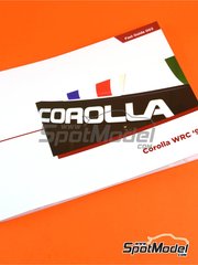 Komakai: Reference / walkaround book - Toyota Corolla WRC 1997 - for Arena Modelli reference ARE279, or Hasegawa references 20266, 20396, 20438, 20619, 20686, HASCR-24 and 25024, or Provence reference k1879, or Revell references REV07362 and 7362, or Tamiya reference TAM24209 image
