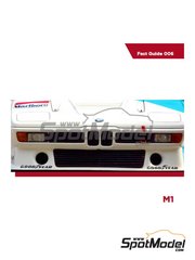 Komakai: Reference / walkaround book - BMW M1 - for Arena Modelli references ARE184, ARE185, ARE186 and ARE197, or Beemax Model Kits reference SOON-012, or Italeri references 3627, 3643, IT3643 and 3643.OUTLET, or Marsh Models reference MM348, or Renaissance Models references 43-103 and 43/103, or Revell references REV07247 and 80-7247