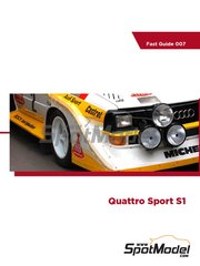 Komakai: Reference / walkaround book - Audi Quattro Sport S1 - for Beemax Model Kits references B24017 and 103982, or Profil24 reference P24065, or Reji Model reference REJI-2406