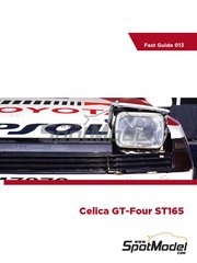 Komakai: Libro de referencia - Toyota Celica GT-Four ST165 - para las referencias de Beemax Model Kits B24001, Aoshima 081198, B24002, Aoshima 084229, B24006, Aoshima 097885, BX24044 y BEE-24044, o la referencia de Narton Kits NART006, o las referencias de Nunu PN24015 y PN24015.OUTLET