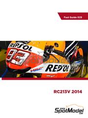 Komakai: Reference / walkaround book - Honda RC213V 2014 - for Tamiya reference TAM14130