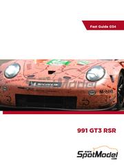 Komakai: Reference / walkaround book - Porsche 991 GT3 RSR - for Nunu reference PN24040