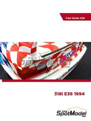 Komakai: Libro de referencia - BMW 318i E36 1994 - para las referencias de Hasegawa 20269, CS-13, 20270, 20271, 20320 y 20551