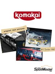 Komakai: Reference / walkaround book - Renault 5 Turbo Galtier Renault Sport Team #9 - Jean Ragnotti (FR) + Jean-Marc Andri (FR) - Monte Carlo Rally - Rallye Automobile de Monte-Carlo 1981 - for Tamiya reference TAM24027