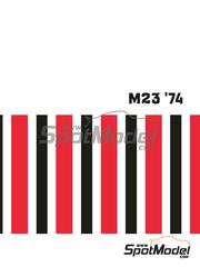 Komakai: Reference / walkaround book - McLaren Ford M23 - FIA Formula 1 World Championship 1974 - for Tameo Kits reference WCT074, or Tamiya references TAM12017, BS1217, TAM12045 and No.45