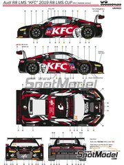 LB Production: Marking / livery 1/24 scale - Audi R8 LMS GT3 KFC Racing Team #24 - Tony Bates (AU) - Audi Sport R8 LMS Cup 2019 - water slide decals and assembly instructions - for Nunu references PN24004, NU-24004, PN24004, NUNPN24004, PN24024, PN-24024, PN24024-UNBOX, PN24028 and NU24028 image