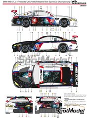 LB Production: Marking / livery 1/24 scale - BMW M6 GT3 sponsored by BMW Power #25 - Colin Edwards (US) + Martin Tomczyk (DE) + Bill Auberlen (US) + Alexander Sims (GB) - IMSA WeatherTech SportsCar Championship 2017 - water slide decals and assembly instructions - for Nunu references PN24001, PN24002, PN24003, PN24008, NU-24008, PN24027 and NU24027 image