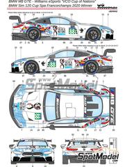 LB Production: Marking / livery 1/24 scale - BMW M8 GTE Williams eSports Team sponsored by Acronis #88 - VCO Cup of Nations 2020 - water slide decals and assembly instructions - for Nunu references PN24010, NU-24010, PN24036 and NU-24036