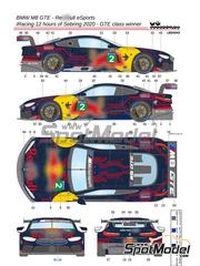 LB Production: Marking / livery 1/24 scale - BMW M8 GTE BMW Motorsport Team #2 - iRacing 12 Hours of Sebring - GTE Class 2020 - water slide decals and assembly instructions - for Nunu references PN24010, NU-24010, PN24036 and NU-24036