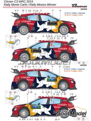 DECALS 1/18 REF 0521 FOCUS WRC DUVAL RALLYE MONTE CARLO 2003 RALLY 