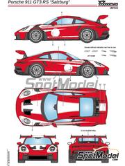 LB Production: Marking / livery 1/24 scale - Porsche 911 GT3 RS Salzburg Edition - water slide decals and placement instructions - for Tamiya reference TAM24370