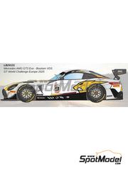 LB Production: Decoraci�n escala 1/24 - Mercedes Benz AMG GT3 Evo Equipo Boutsen VDS patrocinado por AWS N� 9 - Maxime Martin (BE) + Luca Stolz (DE) - GT World Challenge Europe 2025 - calcas de agua e instrucciones de colocaci�n - para las referencias de Tamiya TAM24345 y TAM24350