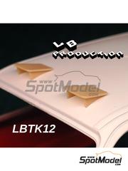 LB Production: Detail 1/24 scale - Ford Sierra Cosworth 44 Roof vent covers - 3D printed parts - for D.Modelkits references DM-K001 and DM-K002 - 2 + 2 units
