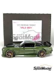 MGSF: Transkit escala 1/24 - Ford Mustang WildBoy - piezas impresas en 3D y manual de instrucciones - para las referencias de Revell REV07065 y 80-7065