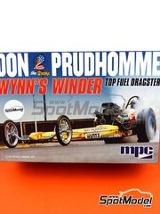 MPC: Car scale model kit 1/25 scale - Wynns Winder Top Fuel Dragster - Don 'Snake' Prudhomme (US) - plastic parts, rubber parts, water slide decals and assembly instructions
