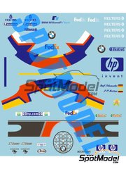 MSM Creation: Decals 1/20 scale - J P Montoya / R.Schumacher Figure Decal 2002