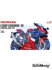 Magic Factory: Motorbike scale model kit 1/9 scale - Honda CBR1000RR-R Fireblade SP - metal parts, plastic parts, rubber parts, water slide decals, other materials and assembly instructions