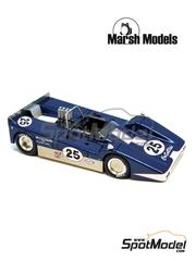 Marsh Models: Car scale model kit 1/43 scale - McKee Mk10 Salyer Racing Team #25 - Charlie Hayes (US) - Can-Am Canadian-American Challenge Cup 1968 - photo-etched parts, resin parts, turned metal parts, water slide decals, white metal parts, other materials and assembly instructions image