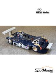 Marsh Models: Maqueta de coche escala 1/43 - Wolf Dallara WD1 patrocinado por Walter Wolf Racing N� 2 - Gilles Villeneuve (CA) - Can-Am Mosport 1977 - fotograbados, piezas de resina, piezas de metal torneado, calcas de agua, piezas de metal blanco, otros materiales y manual de instrucciones