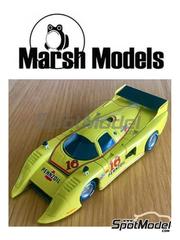 Marsh Models: Car scale model kit 1/43 scale - March 82G Chevrolet Marty Hinze Racing Team sponsored by Pennzoil #16 - Marty Hinze (US) - Charlotte 500 Kilometres 1984 - photo-etched parts, resin parts, turned metal parts, water slide decals, white metal parts, other materials and assembly instructions