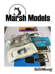 Marsh Models: Car scale model kit 1/43 scale - McLaren M8C Performance Engineering, Jim Butcher Racing Team sponsored by Cerutti CXIII, STP #15, 41, 57 - William Wonder (US), Jim Butcher (US), John Cordts (CA) - Can-Am Mosport 1971 and 1973 - photo-etched parts, resin parts, turned metal parts, water slide decals, white metal parts, other materials and assembly instructions