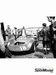 Marsh Models: Car scale model kit 1/43 scale - McLaren M1A All American Racers Team #18 - Dan Gurney (US) - Brands Hatch Guards Trophy 1965 - photo-etched parts, resin parts, turned metal parts, water slide decals, white metal parts, other materials and assembly instructions image