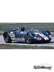 Marsh Models: Car scale model kit 1/43 scale - Lotus 19J All American Racers Team sponsored by Pacesetter #23, 44 - Dan Gurney (US) + Jerry Grant (US) - 12 Hours Sebring, Daytona 2000 kilometres 1965 - photo-etched parts, resin parts, turned metal parts, water slide decals, white metal parts, other materials and assembly instructions image