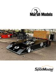 Marsh Models: Car scale model kit 1/43 scale - AVS Shadow Prototype #1 - Can-Am Canadian-American Challenge Cup 1969 - photo-etched parts, resin parts, water slide decals, white metal parts, other materials and assembly instructions