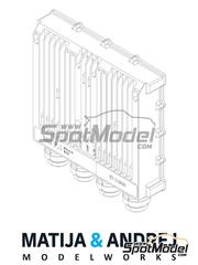 Matija and Andrej Modelworks: Detail 1/12 scale - Bosch MS7.4 Racing ECU - 3D printed parts - 4 units