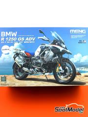 Meng Model: Maqueta de moto escala 1/9 - BMW R 1250 GS Adventure - piezas de metal, fotograbados, piezas de plstico, piezas de goma, calcas de agua, otros materiales, manual de instrucciones e instrucciones de pintado