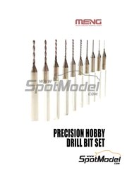 Meng Model: Drill bit - Precision hobby drill bit set - metal parts - 10 units