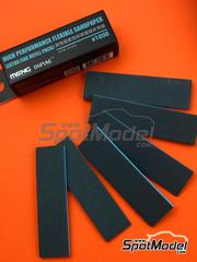 Meng Model: Sandpaper - High Performance Flexible Sandpaper- Extra Fine Refill Pack - #1000 - other materials - 6 units