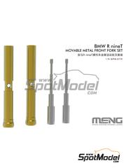 Meng Model: Front fork set 1/9 scale - BMW R nineT - turned metal parts - for Meng Model reference MT-003