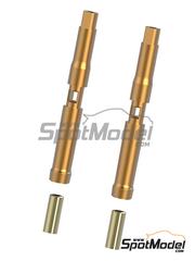 Meng Model: Front fork set 1/9 scale - BMW HP4 Race - turned metal parts - for Meng Model reference MT-004