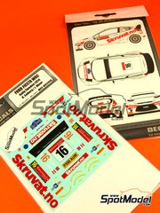 Mf-zone: Decals 1/24 scale - Ford Fiesta WRC sponsored by Skruvat.no #16 - Henning Solberg (NO) + Ilka Minor-Petrasko (AT) - Svezia Sweden Rally 2014 - for Belkits reference BEL-003