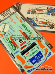 Mf-zone: Decals 1/24 scale - Ford Fiesta WRC sponsored by Barlinek #14 - Michal Solowow (PL) + Maciej Baran (PL) - Svezia Sweden Rally 2014 - for Belkits reference BEL-003