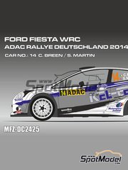 SAM MOFFETT/ REILLY FORD FIESTA WRC RALLY DEUTSCHLAND 2014  1/43 scale model 