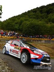 Mf-zone: Decals 1/24 scale - Ford Fiesta WRC sponsored by Lotos #10 - Robert Kubica (PL) + Maciej Szczepaniak (PL) - ADAC Deutschland Rally 2014 - for Belkits reference BEL-003