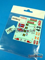 Mf-zone: Decals 1/24 scale - Citroen DS3 WRC sponsored by Casino Monte Carlo #3, 4 - Kris Meeke (GB) + Paul Nagle (IE), Mads Ostberg (NO) + Jonas Andersson (SE) - Monte Carlo Rally - Rallye Automobile de Monte-Carlo 2014 - for Heller reference 80758