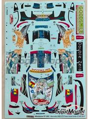 Miniature: Marking / livery 1/24 scale - Mercedes AMG GT3 Ukyo Team sponsored by Good Smile Racing #4 - Nobuteru Taniguchi (JP) + Tatsuya Kataoka (JP) - Autobacs Super GT Series 2017 - water slide decals - for Tamiya references TAM24345 and TAM24350