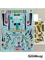 Miniature: Marking / livery 1/24 scale - Mercedes AMG GT3 Ukyo Team sponsored by Good Smile Racing #0 - Nobuteru Taniguchi (JP) + Tatsuya Kataoka (JP) - Autobacs Super GT Series 2018 - water slide decals - for Tamiya references TAM24345 and TAM24350