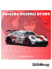 Miniature: Decoraci�n escala 1/24 - Porsche 911 992 GT3 RS patrocinado por Azurlane N� 233 2024 - calcas de agua - para la referencia de Tamiya TAM24370