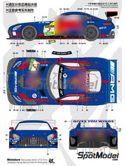 Miniature: Marking / livery 1/24 scale - Mercedes AMG GT3 Evo Winward Racing Team sponsored by RB, Viaplay #3 - Max Verstappen (NL) + Daniel Juncadella (ES) + Jules Gounon (FR) - Test version, NLS N�rburgring Endurance Series 2026 - water slide decals - for Tamiya references TAM24345 and TAM24350