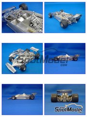Model Factory Hiro: Car scale model kit 1/24 scale - Ferrari 312T3 Early type Scuderia Ferrari Team sponsored by Fiat - World Championship 1978